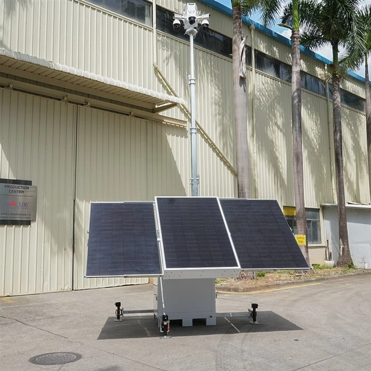 Heavy-Duty HiCUBE Solar Monitoring Tower With 7m Mast & 15kWh Battery best