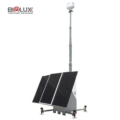 Solarna wieża CCTV HiCUBE dla sprzętu-dużej mocy