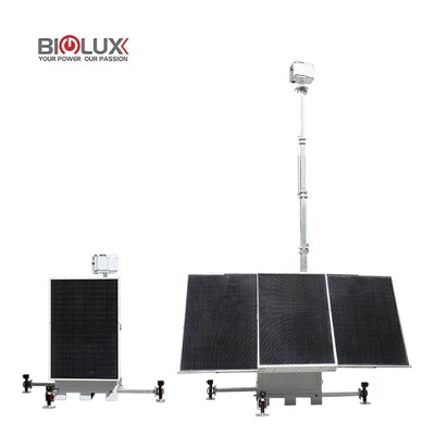 Przyczepa CCTV HiSOLO Solar CCTV z chińską fabryką z 4G AI Starlink