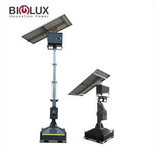 Przenośna wieża oświetleniowa solarna 100W