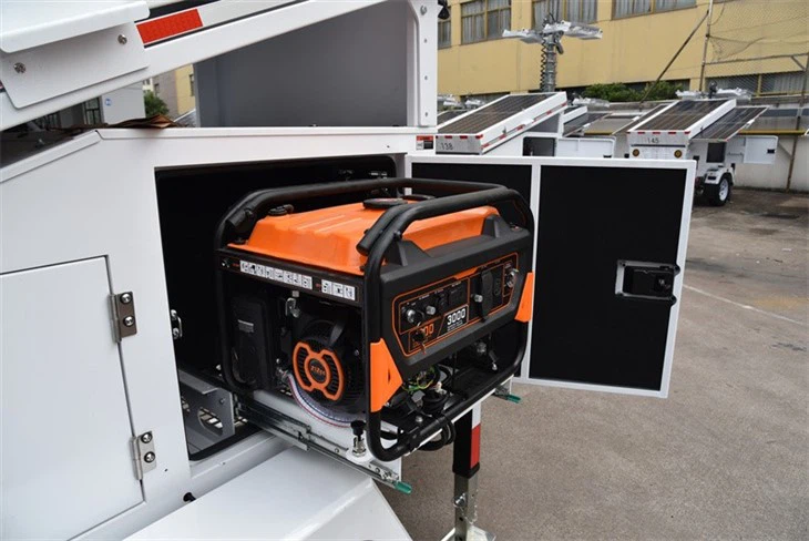 Solar Hybrid System With Mobile Surveillance Trailer